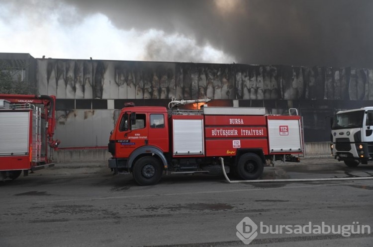 Bursa'da fabrika yangını