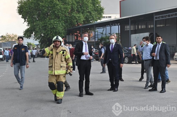 Bursa'da fabrika yangını