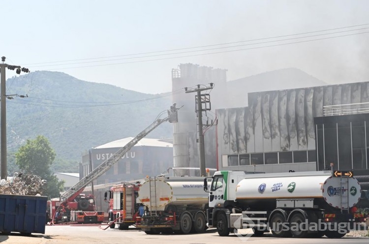 Bursa'da fabrika yangını