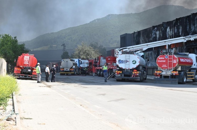 Bursa'da fabrika yangını