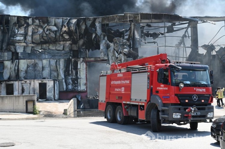 Bursa'da fabrika yangını
