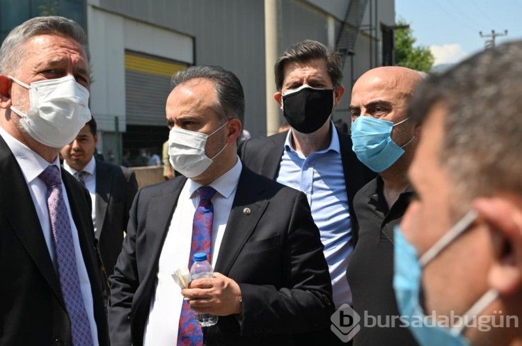 Bursa'da fabrika yangını