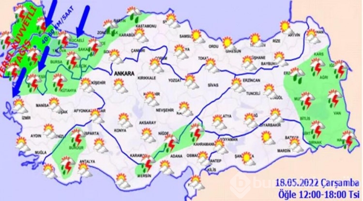 Meteoroloji saat verip uyardı!