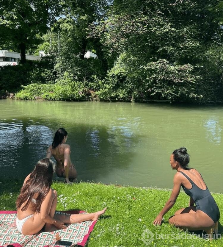 Dua Lipa kendini nehrin sularına bıraktı