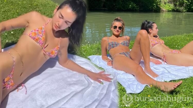 Dua Lipa kendini nehrin sularına bıraktı
