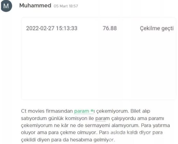 Yeni saadet zinciri CT Movies!