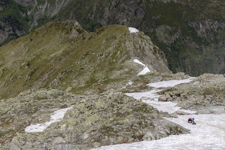 Alp'lerde kar kırmızıya büründü
