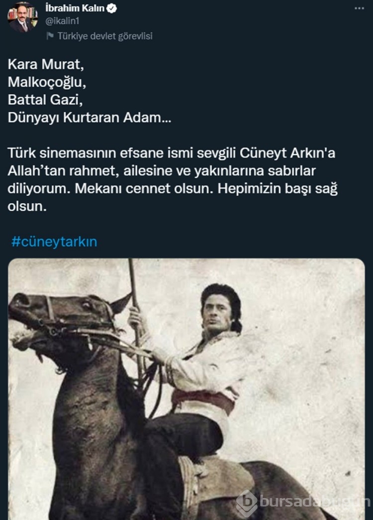 Cüneyt Arkın'ın ardından...