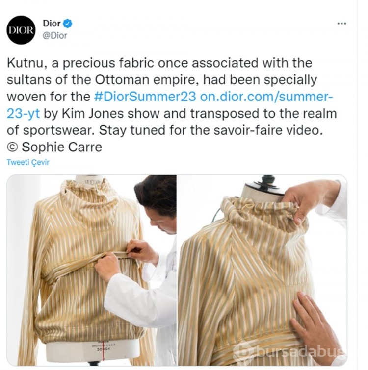Fransız moda devi Dior, değerli kumaşları Paris moda haftasına taşıdı 