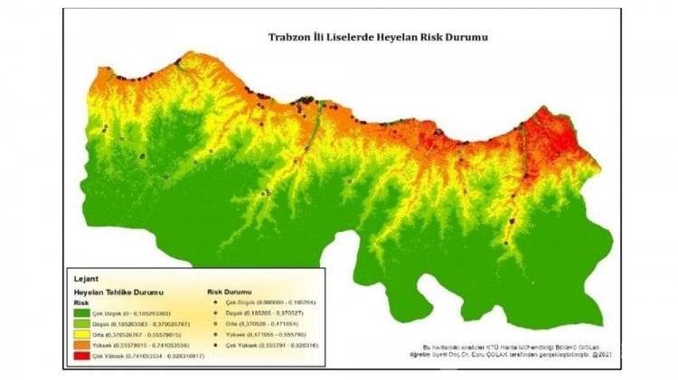 Trabzon'un risk haritası