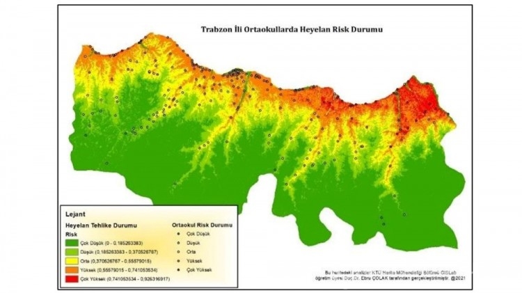 Trabzon'un risk haritası