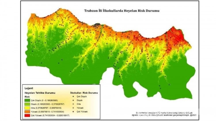 Trabzon'un risk haritası