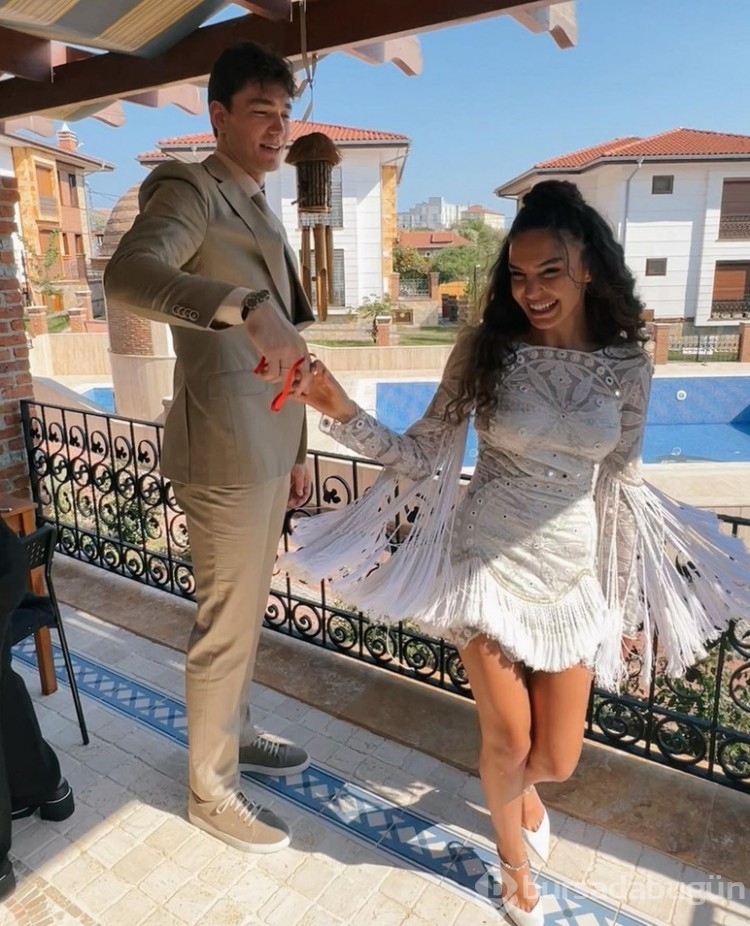 Cedi Osman ve Ebru Şahin'in mutlu günü