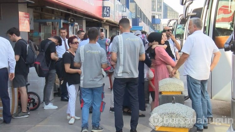 Otogarda kurban bayramı hareketliliği