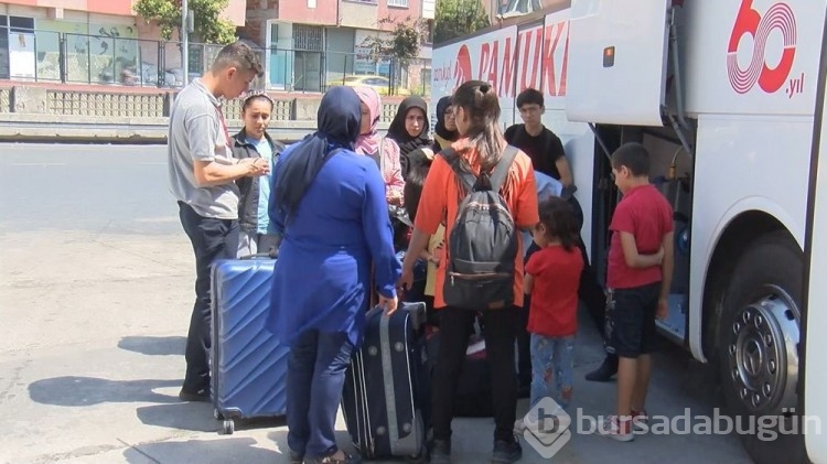 Otogarda kurban bayramı hareketliliği