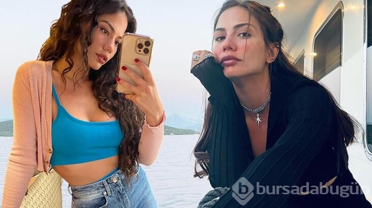 Demet Özdemir'den tekne pozları