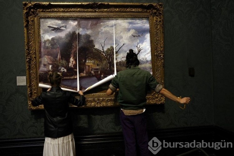 İklim protestocularından sanat galerisinde eylem