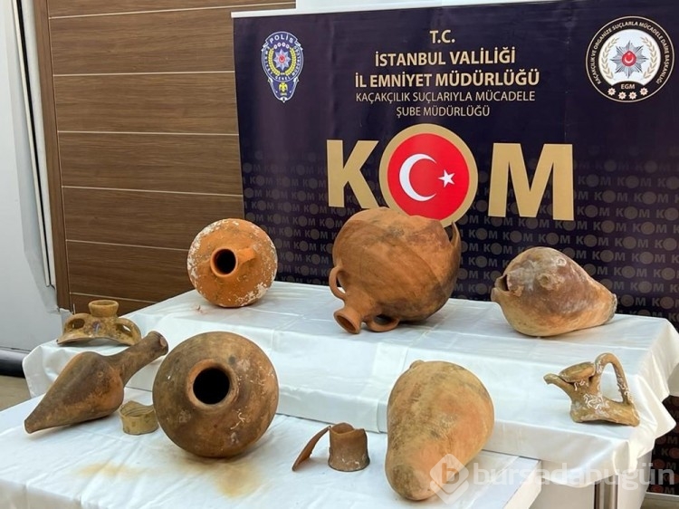İstanbul Sarıyer'deki bir balıkçıda 11 antik amfora bulundu
