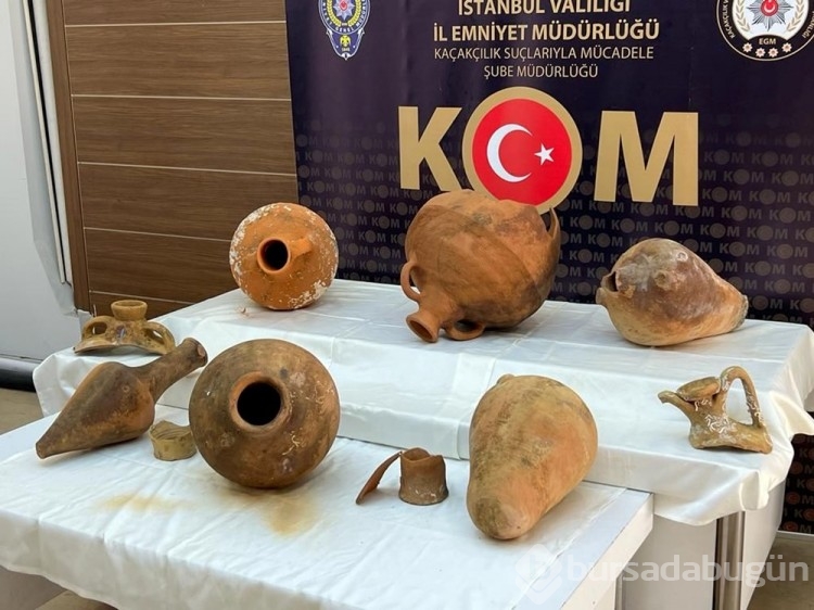 İstanbul Sarıyer'deki bir balıkçıda 11 antik amfora bulundu