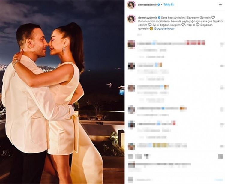 Demet Özdemir ve Oğuzhan Koç ön balayına çıktı