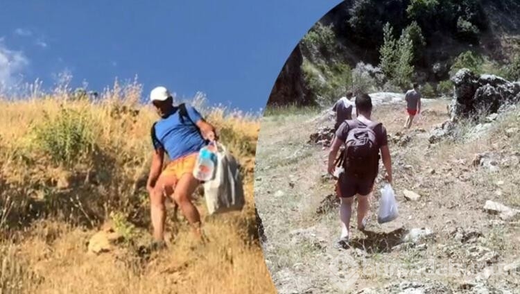 2 saat yürüyüp Gizli Kanyonu keşfettiler!