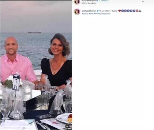 Açelya Akkoyun sosyal medyada 16'ncı evlilik yıl dönümünü kutladı
