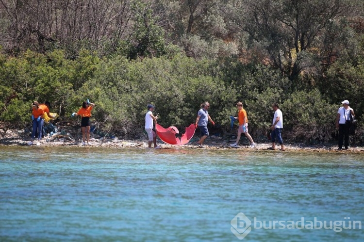 Muğla Bodrum'da kıyı ve dip temizliği