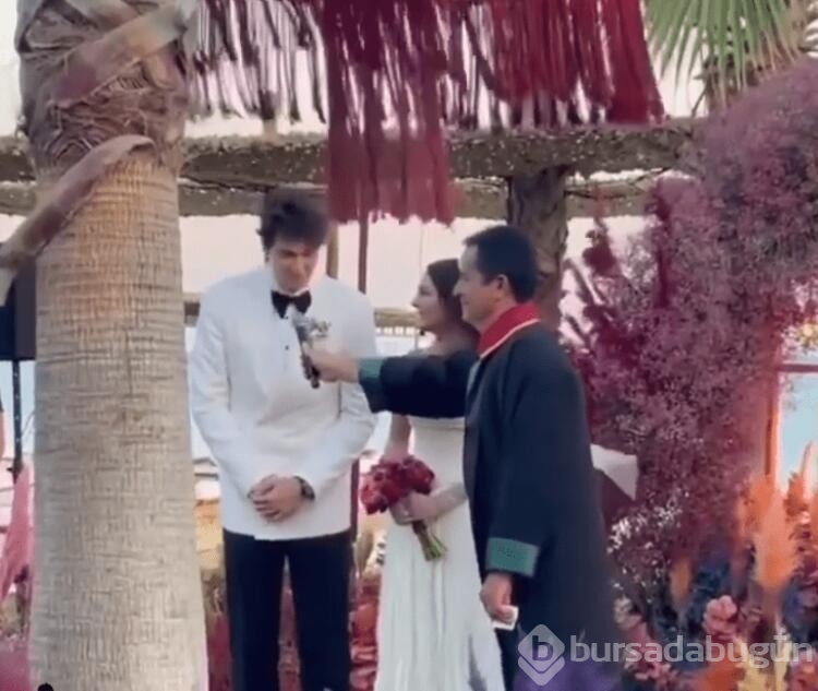 Ebru Şahin ve Cedi Osman'ın nikahını Acun Ilıcalı kıydı