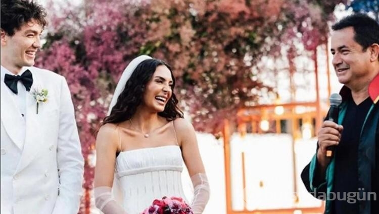 Ebru Şahin ve Cedi Osman'ın nikahını Acun Ilıcalı kıydı
