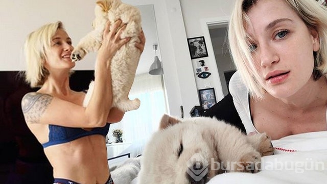 Didem Soydan, köpeği ile sörf yaptı