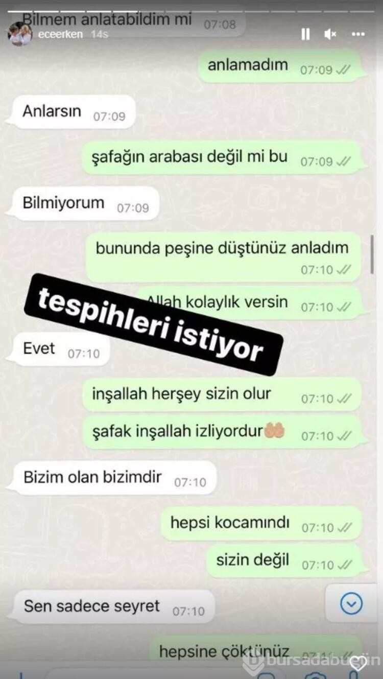 Ece Erken, Şafak Mahmutyazıcıoğlu'nun abisinin mesajlarını ifşa etti!