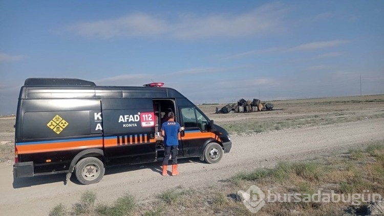Arazilere asit dolu variller bırakıldı
