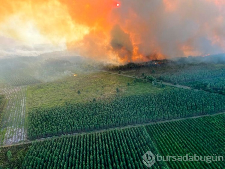 Fransa'da alevlerle mücadele devam ediyor 