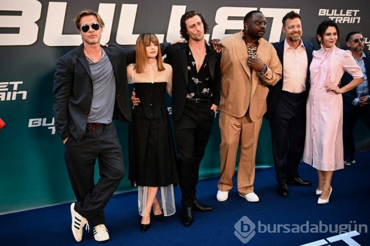 Brad Pitt 'Suikast Treni' filminin Paris galasında