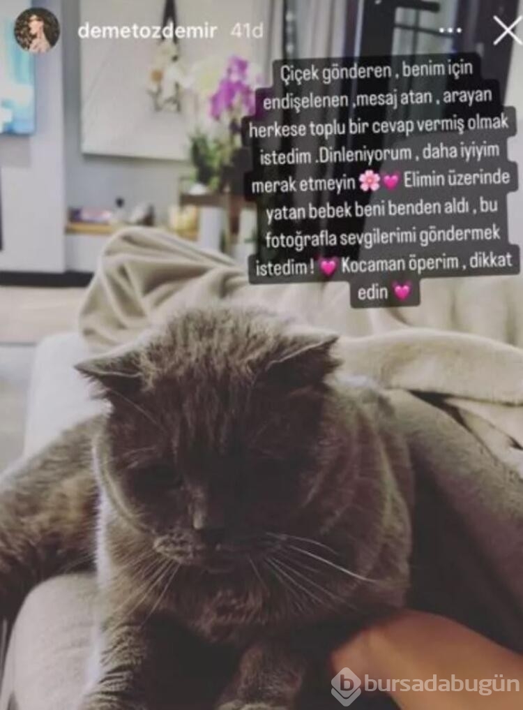 Koronavirüse yakalanan Demet Özdemir'den yeni haber geldi