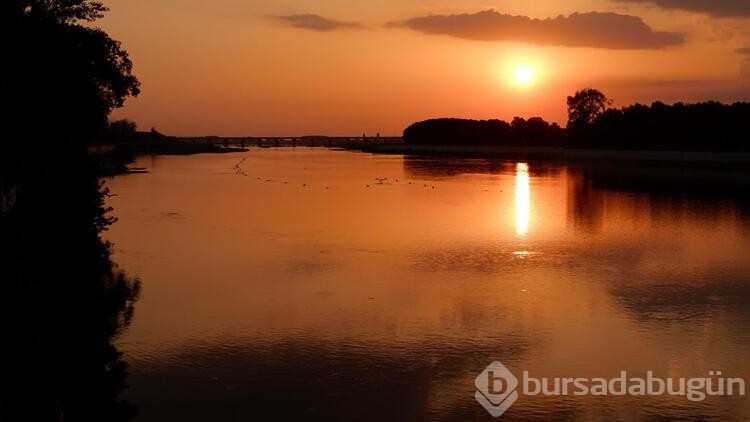 Meriç Nehri'nde hayran bırakan manzara