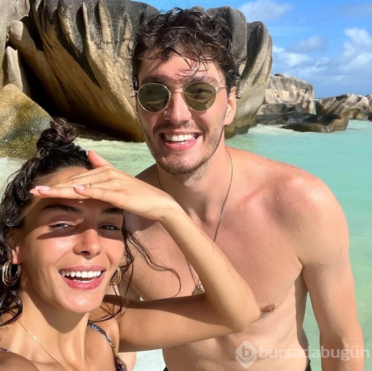 Ebru Şahin ile Cedi Osman çiftinden balayı fotoğrafları
