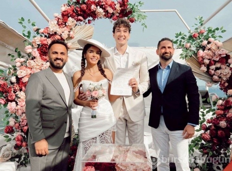 Ebru Şahin ile Cedi Osman çiftinden balayı fotoğrafları