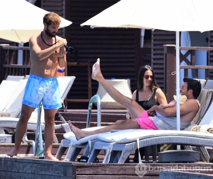 Hande Soral ve İsmail Demirci'nin bebekle ilk tatili