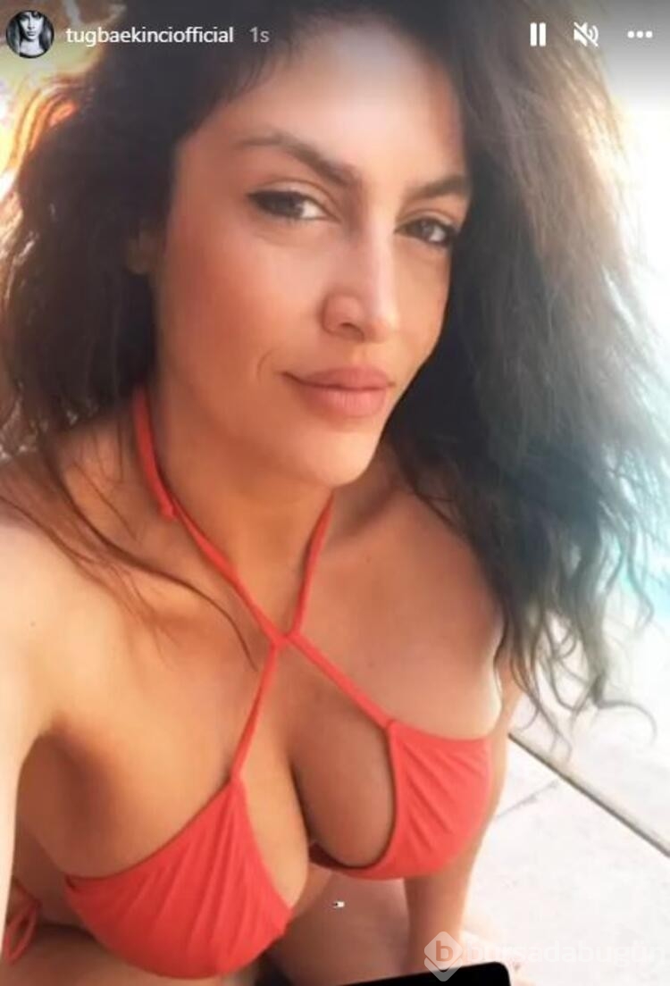 Tuğba Ekinci güneş banyosu yaptı