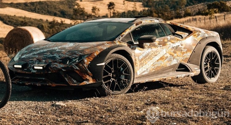 Lamborghini asfaltın dışına çıktı