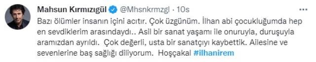 İlhan İrem'in &acirc;ni ölümü sanat dünyasını yasa boğdu