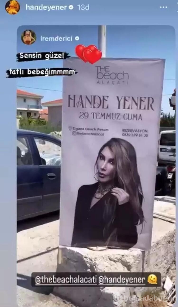 İrem Derici, Hande Yener'i öve öve bitiremedi