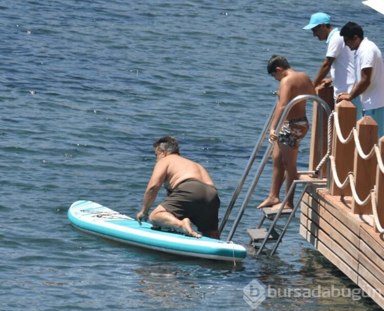 Bülent Serttaş'ın stand up paddle ile imtihanı!