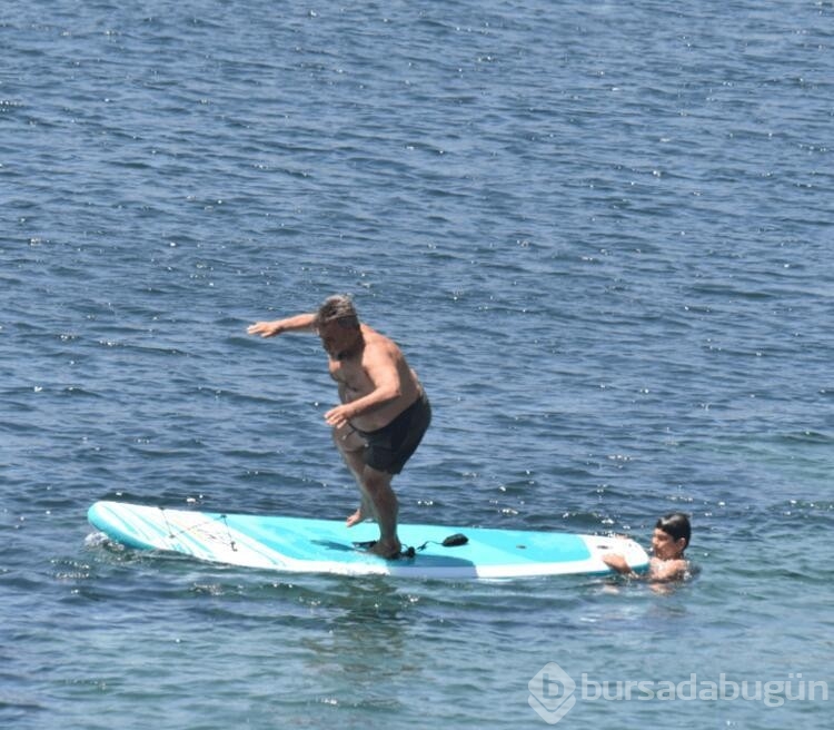 Bülent Serttaş'ın stand up paddle ile imtihanı!