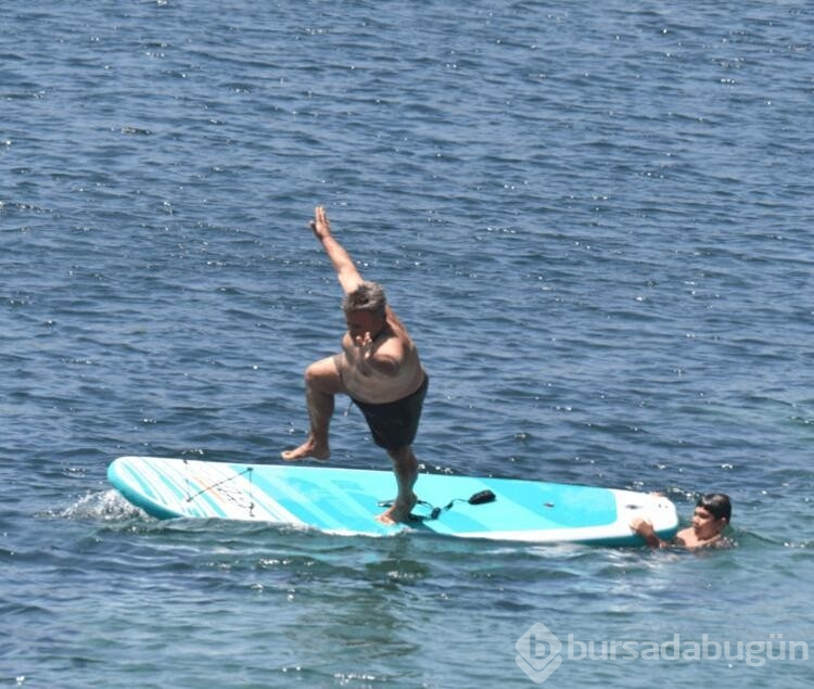 Bülent Serttaş'ın stand up paddle ile imtihanı!