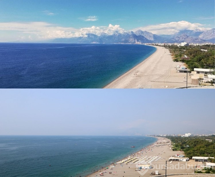 Antalya'yı nem bulutları kapladı