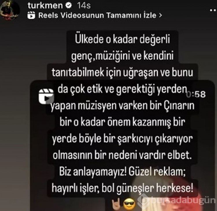 Sahneye Aleyna Tilki'yi çıkaran Selda Bağcan'a Gökhan Türkmen'den eleştiri