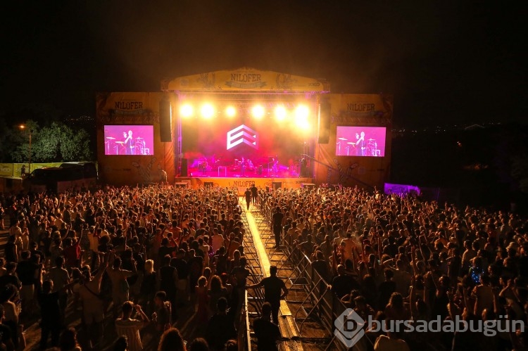 Nilüfer Müzik Festivali'nde ikinci gün de coşkuyla geçti