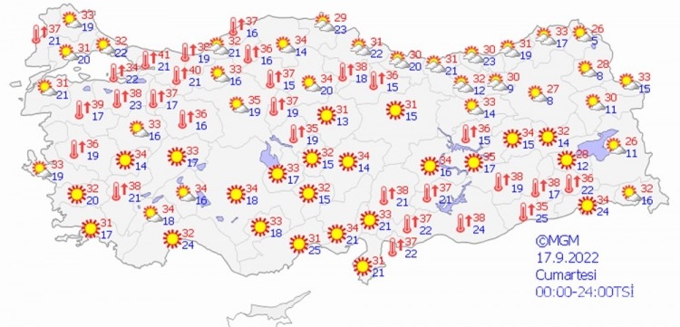 Hafta sonu çöl sıcakları geliyor!